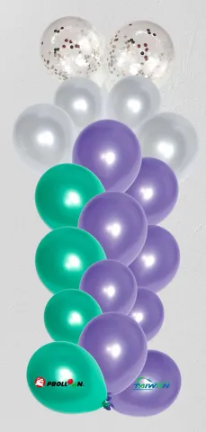 熱銷氣球鏈套裝美人魚尾造型乳膠氣球生日派對裝飾氣球