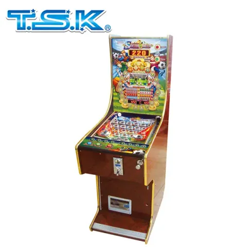 TSK Taiwan Arcade Pinball Video Game Machine : MYP-9 Soccer 9 Balls