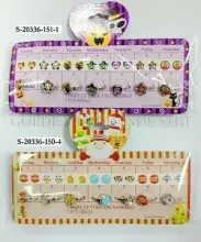 One-Week Stick-On Earring, 7 Pairs Per Card, 30 days earring, epoxy sticker