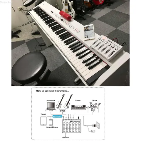 Maker hart 5 channel Stereo Just Mixer 5 with Bluetooth