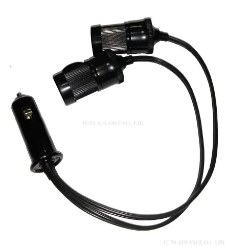 Conector de enchufes de 12V 2 divisores de enchufes