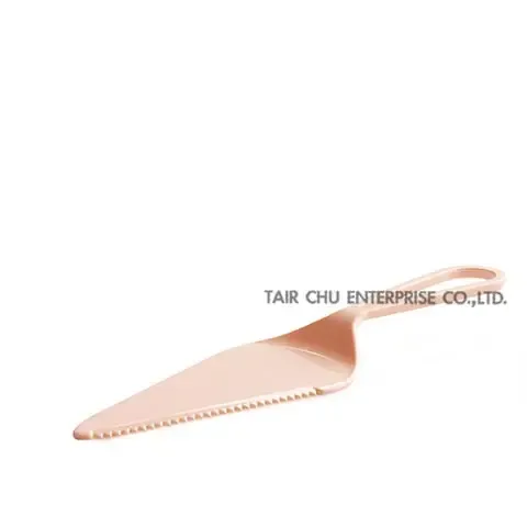 22公分 甜美軟糖粉 彩色造型三角蛋糕切托刀 