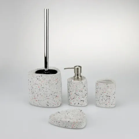 水泥三角造型乳液罐/牙刷罐/肥皂盤/馬桶刷