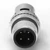 M12 公頭 4PIN A-Coded 線端成型式防水連接器(帶接地)