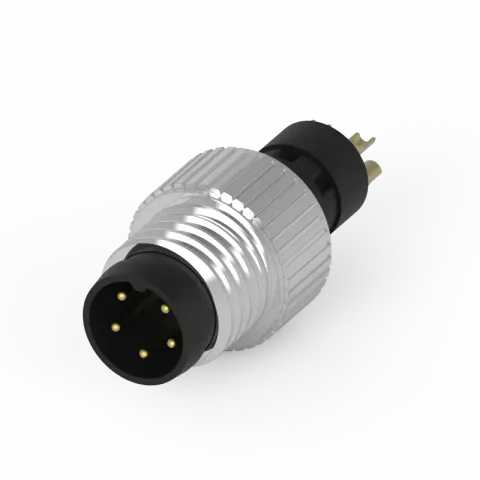 M8 公頭 5PIN 線端成型式防水連接器