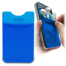 Microfiber Mobile Phone Pocket in Logo Stamped with 3M Sticker