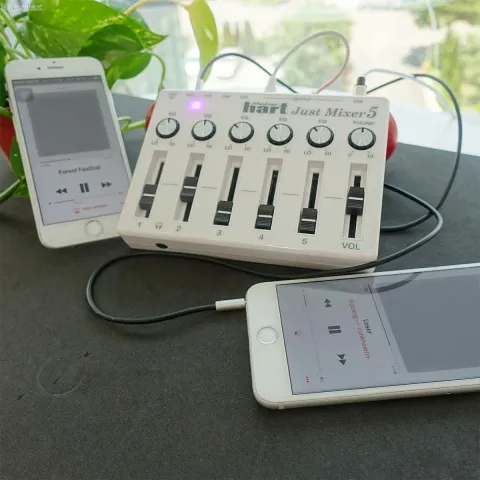 Maker hart 5 channel Stereo Just Mixer 5 with Bluetooth