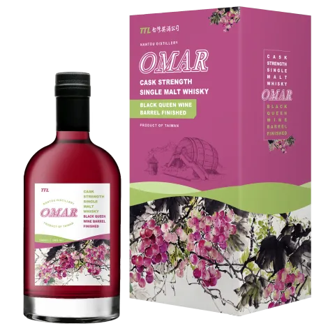 OMAR Cask Strength Single Malt Whisky - Black-Queen Wine