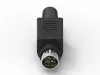 Mini Din 公頭 8PIN 組裝式連接器