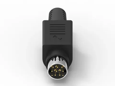Mini Din 公頭 8PIN 組裝式連接器