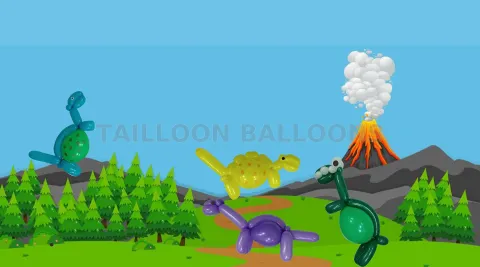 Dinosaur Balloon modeling balloon kit Taiwantrade