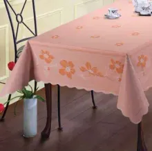 Grace Table Cloth, PVC Lace Table Cloth, Table Cloth, Vinyl Lace Table Cloth, PVC Embossed Table cloth, Lace Tablecloth, with lining table cloth