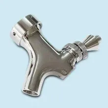 Beer Faucet, Chrome, Brass Lever