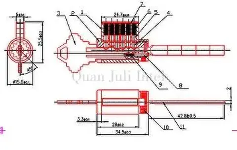 Bored Lock Cylinder for Knob/Lever Lock