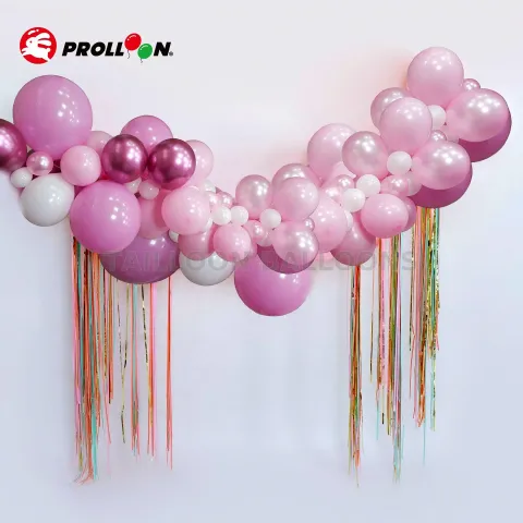 Rose balloon garland for boy and girl birthday party | 