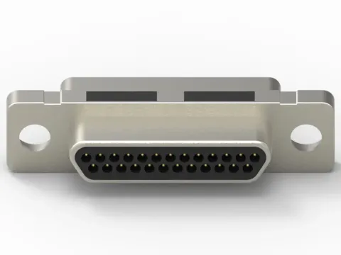 Micro D-Sub 母頭 25PIN 線端成型式連接器(Solder Cup Contact)
