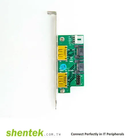 Shentek 55007 2 Port eSATA USB Combo Adapter Card