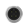 M12 公頭 4PIN A-Coded 線端成型式防水連接器(帶接地)