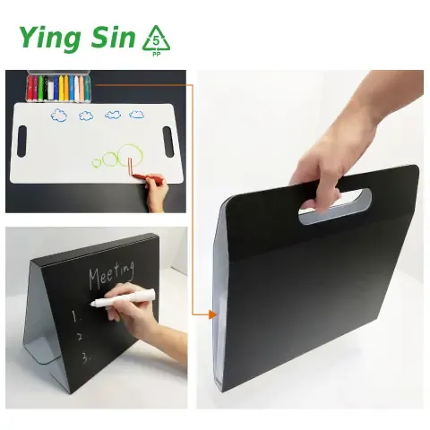 手提式重複式塗鴉板，方便攜帶，中間可夾層收納工具
