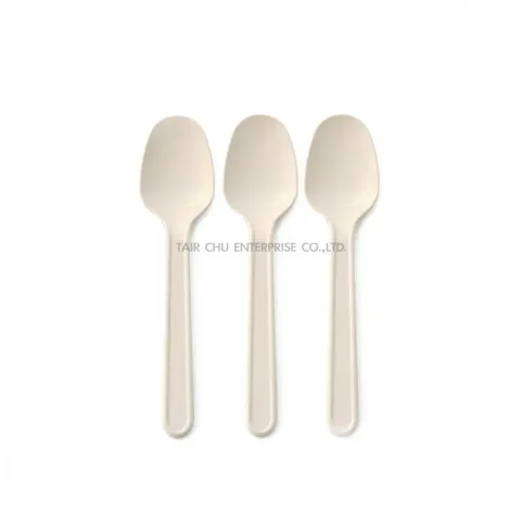 玉米澱粉材質 環保餐具 湯匙