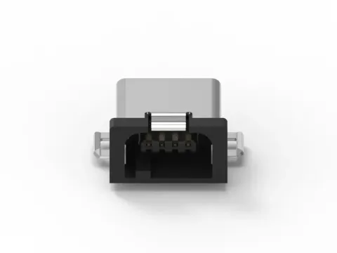 Mini USB 母頭 4PIN 連接器-SMT 90° Type