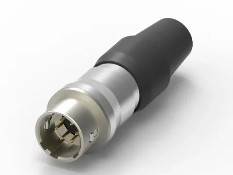 DIN 公頭 6PIN 組裝式連接器(NY-HR10A-7 Jack Type)