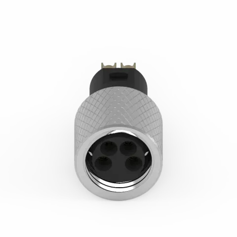 M8 母頭 4PIN 線端成型式防水連接器