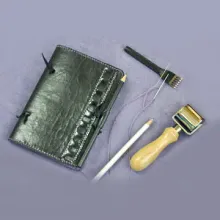 Custom Leather Stationery, Notebook, Calendar, Memo Pad (Bright in the Dark)