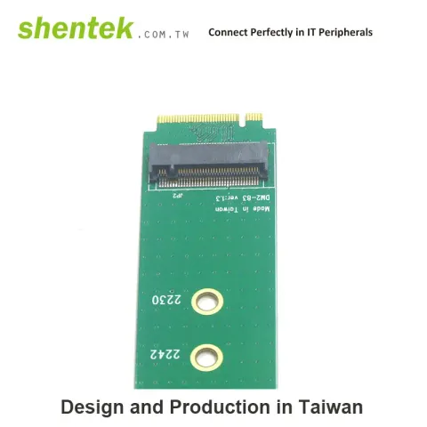 Shentek 52058 A key Slot To M Key M.2 Adapter Card Mini PCIe