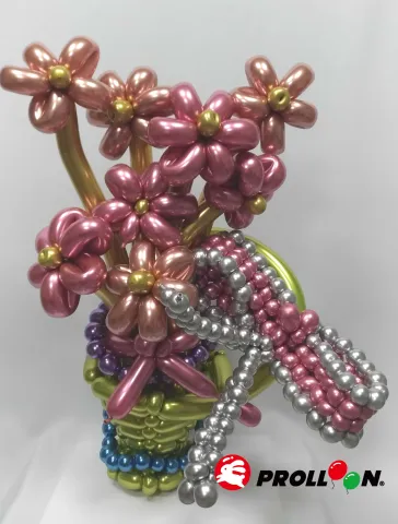 多色鉻金屬色氣球狗