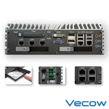 工业级无风扇嵌入式系统搭配9个GbE以及2前面板操作的SSD/ HDD盘和英特尔QM77高速芯片组