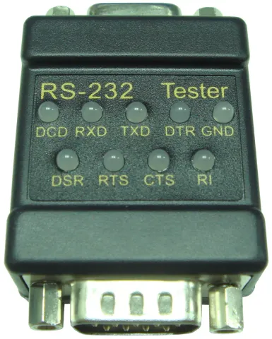 DB9 / RS-232 Cable Tester with USB power cable