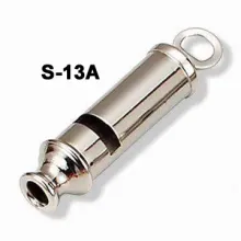 S-13A Metal Boy Scout/Police Whistle, Made of Nickel-plated Brass