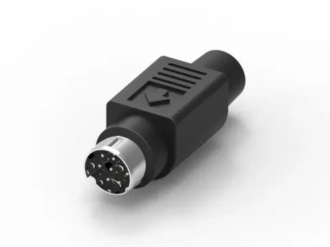 Mini Din 公頭 8PIN 組裝式連接器