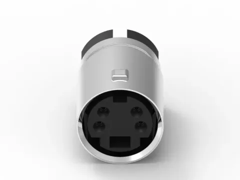 Mini Din 母頭 4PIN 線端成型式連接器