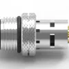 M12 公頭 4PIN A-Coded 線端成型式防水連接器(帶接地)