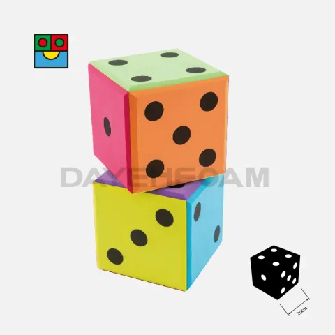 EVA Foam 遊戲骰子 ，點數, 20cm x 20cm x20cm,
