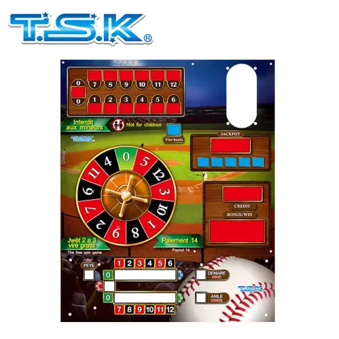 Tragamonedas Arcade Ruleta Maquina Taiwanesas TSK : MY-TR3 Juego de Ruleta