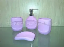 Ceramic rubber-like finish Bath Set