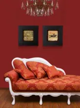 With a piece of framed art to add some exotic-vintage into Victorian surrounding