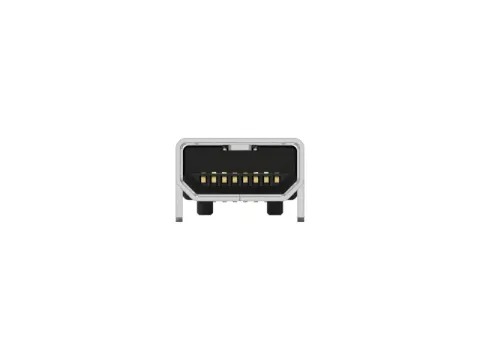 Mini USB 母頭 8PIN 連接器-SMT 90° Type(Shell DIP/with Post)