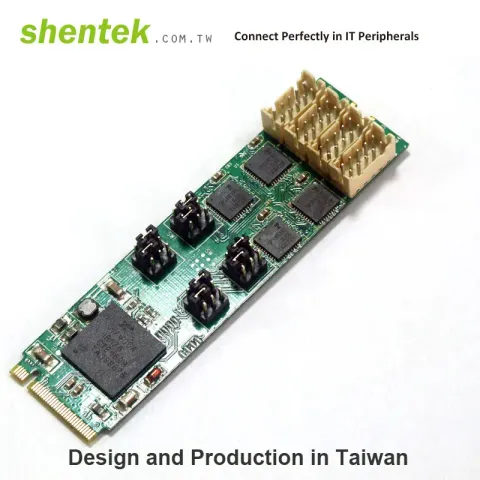 Shentek 52057 4 Port RS232/RS485/RS422 Serial Mini PCI