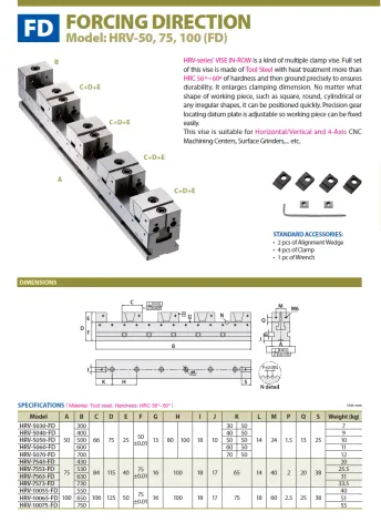 高精密 CNC 並列式虎鉗