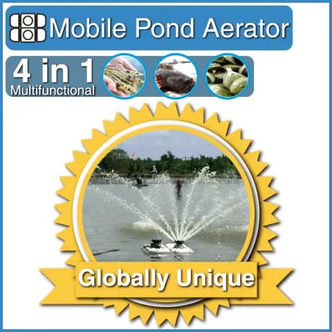 AQUASPURT mobile pond aerator paddle wheel aerator fish farming equipment aquaculture equipment