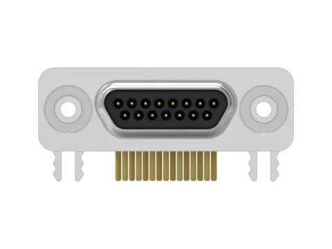 Micro D-Sub 母頭 15PIN 90°插板式連接器