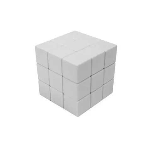 3x3x3 迷你三階空白魔術方塊 (白方塊)