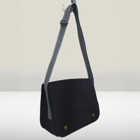 Eco-friendly R-PET Crossbody Snap Bag with Flap | Taiwantrade