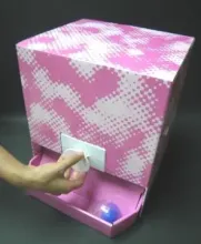 Newly developed simple vending machine for sales promotion