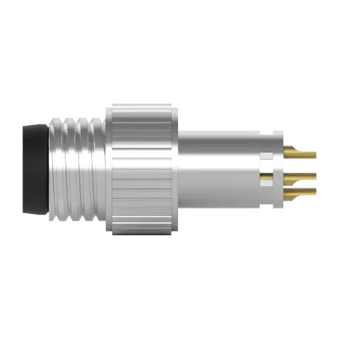M8 公頭 5PIN 線端成型式防水連接器(帶接地)