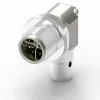 M12 公頭 8PIN X-Coded 90°線端成型式防水連接器